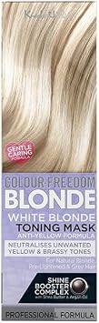 Knight & Wilson Colour-Freedom Blonde Anti-Yellow Toner Mask, Semi Permanent Conditioning Treatment, Neutralises Yellow and Brassy Tones for Naturally Light, Bleached, Grey & Coloured Hair 150ml