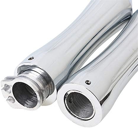 Miniatura 5 de HTTMT - Empuñaduras cromadas para motocicleta de 78 pulgadas compatibles con H-D Road KingUltraTouringVTX 1800Yamah Road Star