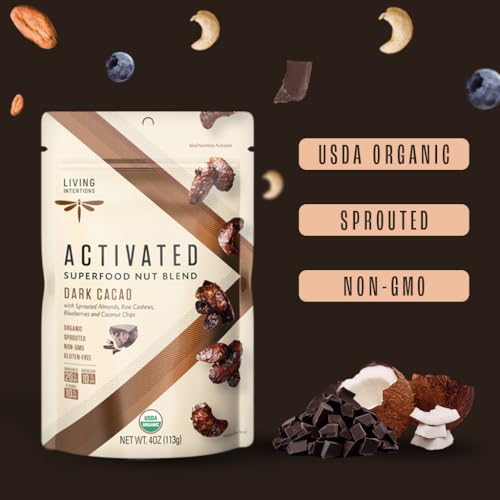 Living Intentions Organic Dark Cacao Superfood Nut Blend, 4 OZ - image 4