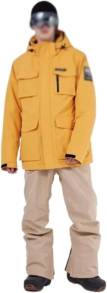 Men's Ski Suit Outdoor Sports Snowboard Jacket Overalls Warm