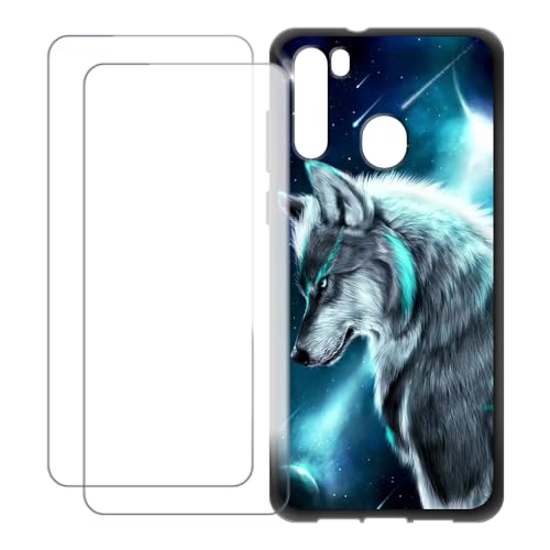 UOGNADGD Blackview A80 Plus �Ƃ̌݊������� �J�X�^���J���t���P�[�X�{�����K���X�ی�t�B����2���t�� ? �Ռ��z�������h�~ (�T 3)