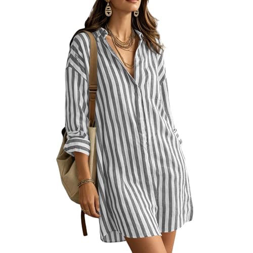 Robe de plage décontractée en lin pour vos vacances au soleil