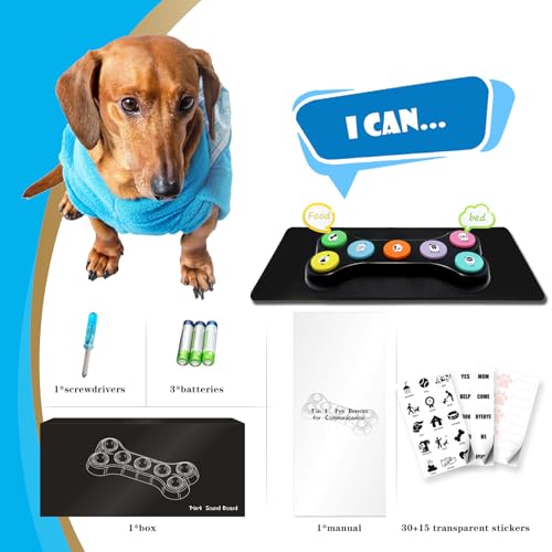 Pet Training with Communication Buttons