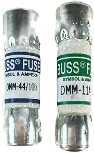 Combo pack: Buss replacement fuse for 1 piece for Fluke 803293 11 Amp 1000V and 1 piece Fluke 943121 440mA 1000V Fluke Digital Multimeter
