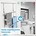 Over The Door Towel Rack,304 Stainless Steel Towel Rack with 2 Hooks, 3 Tier Towel Bar for Hanging Towels, Over Door Towel Storage Holder for Bathroom