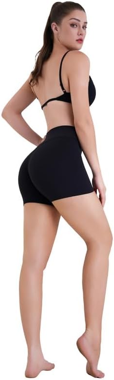 Sunzel Sustainable Butt Lifting Biker Shorts Women, High Waist No Front Seam Tummy Control Booty Scrunch Workout Yoga Shorts - Image 7