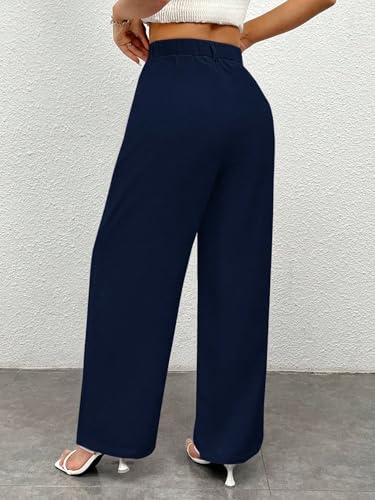 Image of Toochki Trousers for Woman Pants Women's Formal Office Korean | Beige Black Track Pant | Straight | Cotton Spandex Stretchable Trouser | High-Waisted Bottom Wear