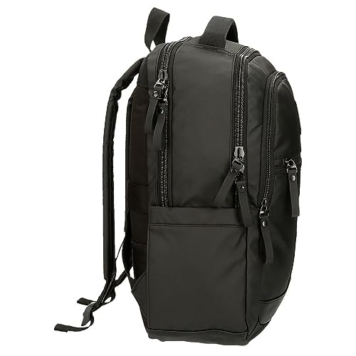 Pepe Jeans Unisex. 7342831 Mochila Para PortáTil 15,6´´ Hoxton Tres Compartimentos Negro (Osfa), Casual, PoliéSter - 2