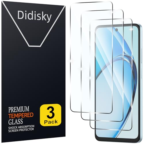 Didisky (3 Piezas Protector Pantalla para OPPO A60 6.67", Cristal Templado 9H Dureza, Antihuellas, Sin Burbujas, Ultra Transparente, Ultra Resistente