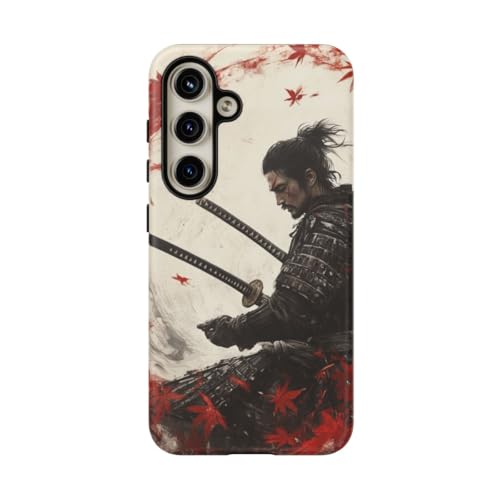 Coque pour Galaxy S24 Samouraï Katanas - Protection téléphone motif japonais rouge