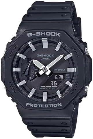 CASIO G-SHOCK GA-2100 オールブラック G-Shock Relógio Casio GA-2100 Series Analógico-Digital de Resina