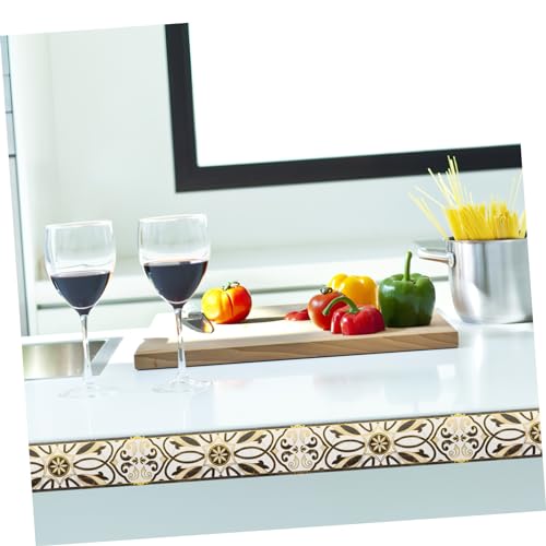 Ciieeo 1 Rolo De Rodapé Borda Da Cozinha Papel De Parede Adesivo Borda Da Parede Adesivo Adesivo Mol