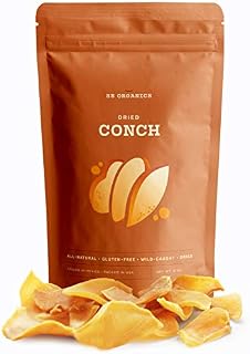 SB Organics Premium Dried Conch - All Natural, Gluten Free, Wild Caught Conch