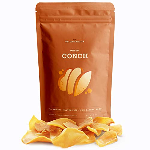 SB Organics Premium Dried Conch - All Natural, Gluten Free, Wild Caught Conch