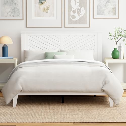 ComfIQ Serene Queen Wood Bed Platform
