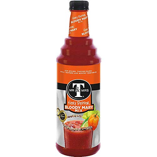 Mr and Mrs T Fiery Pepper Bloody Mary Mix, 1 Liter -- 6 per case.