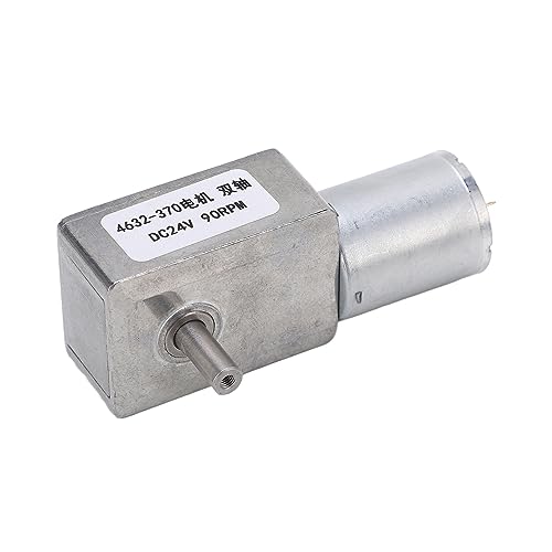 Motor de Engrenagem DC, Eixo Duplo, Direção de Rotação Ajustável, Motor de Redução de Velocidade de