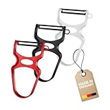 Westmark 3 peladores de espárragos y verduras, tipo U, hoja de acero para muelles, mango ergonómico, 105722E3