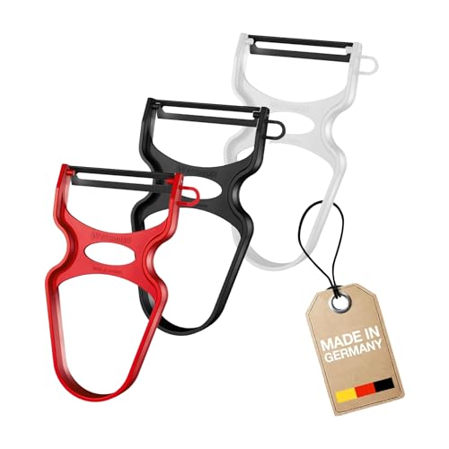 Westmark 3 peladores de espárragos y verduras, tipo U, hoja de acero para muelles, mango ergonómico, 105722E3