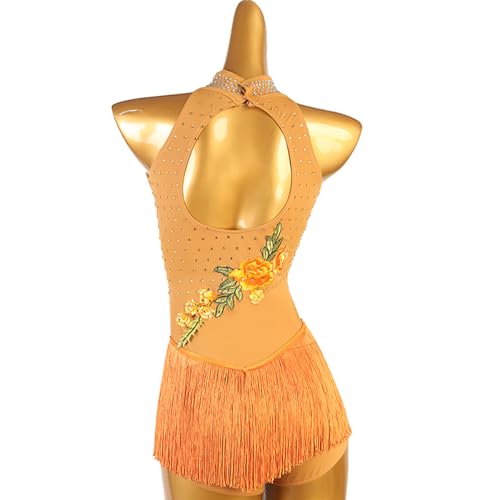 Vestido collant de ginástica, simples, sem mangas, brilhante, strass, patinação artística, competiçã