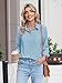 HOTOUCH Blouses for Women Long Sleeve Shirts Business Casual Tops 2026 Summer Fashion Blouses Blue M
