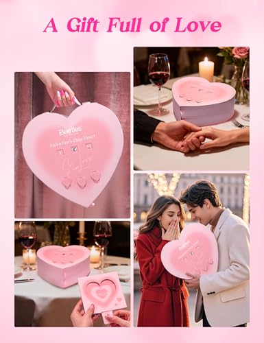 Image of Beetles Romantic Summer Gel Nail Polish Kit - Hot Pink Red Cat Eye Gel Nail Polish Set, Treat Yourself Self Care Gift Set with Pink & Rosy Gel Colors, DIY At-Home Manicure Gift for Women