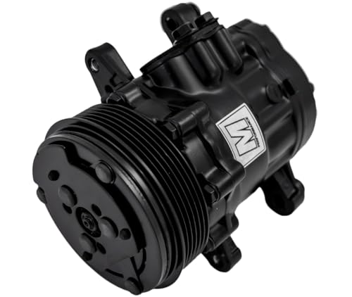 March Performance Ultra Series Sanden 7176 AC Compressor; Black; 6