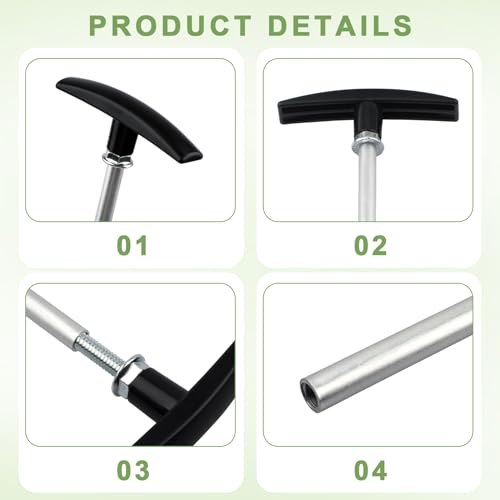 Image of RV Sewer Waste Valve Extension Rod 12 inch,fits for Valterra,Camco Waste Valve | rv Black Water Tank Valve Rod,rv Dump Valve Handle Replacement,Compatible with RV Sewer Hose Kit,(2 Pack)