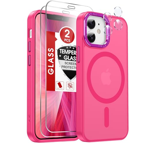 LeYi iPhone 13 Mini dbP[X/iPhone 12 MinipP[X:[ XN[veN^[ X2+ JJo[ X2] Magsafe i 13mini 12mini P[XΉ X }Olbg ی  Fundas p