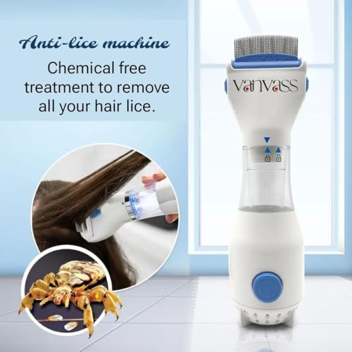 Image of Electrical Head Lice Comb Eggs Remover Hair Lice Comb Vacuums Machine for lice removed Head Lice Comb for Hair Head Nits Capture Comb Nit comb for hair