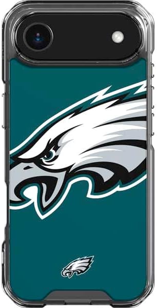 Skinit Clear Phone Case Compatible with iPhone 17 Air - Officially Licensed NFL Philadelphia Eagles Large Logo Design