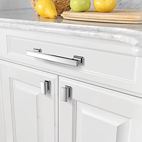 Asidrama 10 Pack Polished Chrome Kitchen Cabinet Knobs Dresser Knobs Drawer Knobs Cabinet Hardware Zinc Knobs for Dresser Drawers - 1