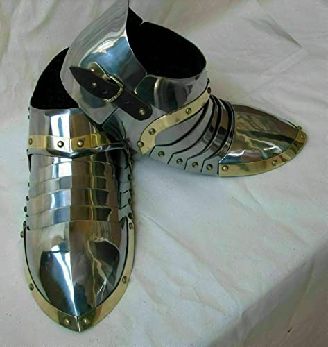 Sabatons de chevalier médiéval protection de pied armure reconstitution