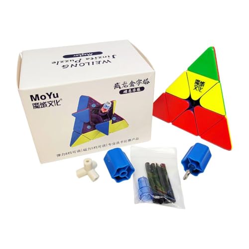 Image of MoYu WeiLong Pyraminx Magnetic Speed Cube | MagLev Technology, Dual-Adjustment Core & 5 Magnet Strength Settings | Premium Light & Fast Turning Pyraminx