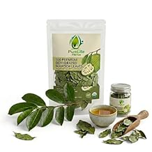 Purelife Herbs Soursop Leaves Tea, 100 Whole Dried Leaves, Wildcrafted Graviola Guanabana, Guyabano, Loose Leaf Herbal Tea, Natural & Vegan