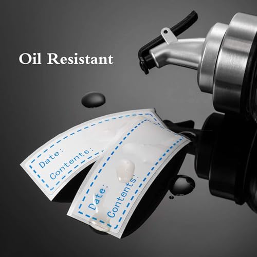 1000 etiquetas removíveis para freezer, 2,5 x 7,6 cm, etiquetas de alimentos para recipientes de ali