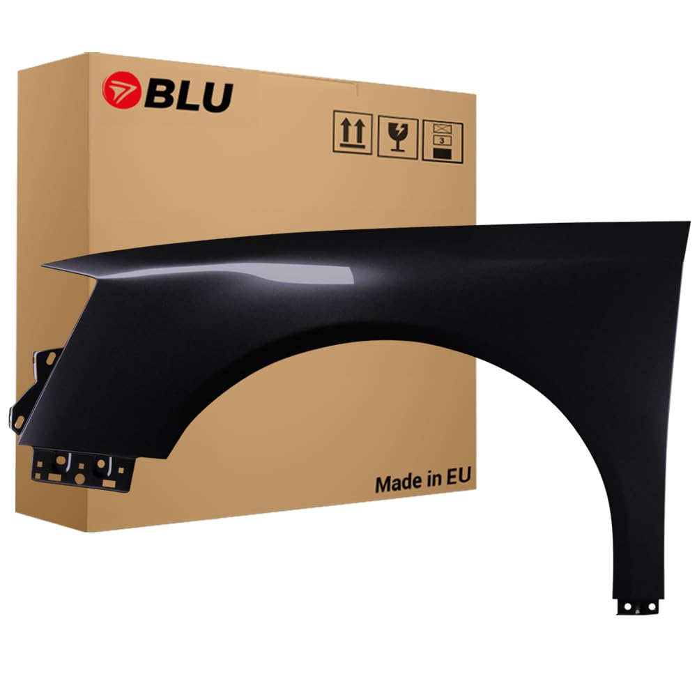 BLU Parafango Anteriore Ala Fender Adatta per VW Volkswagen Passat B6 LC9X Sinistro Nero| 2005-2010 | Anteriore | Verniciato | Pronto per il montaggio