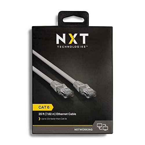 Cable CAT-6 de 7.62 m con conectores RJ45 gris miniatura 6