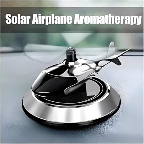 Image of car helicopter solar Perfume Diffuser - Automatic Rotating Dashboard Air Freshener Powered by Sunlight | Stylish Car Interior Accessory for Fresh Aroma & Decoration