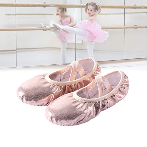 YCRD Zapatillas Ballet, Zapatillas Baile para Niñas, Zapatillas Baile con Transpirables, Hermosas, Cómodas para Niños, Mujeres Mujeres,Rosado,23 Cover