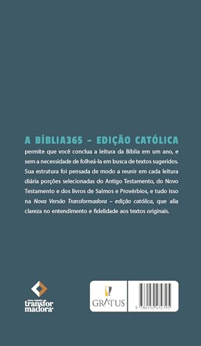 Bíblia 365 - Edição Católica (NVT): A palavra de Deus em leituras diárias