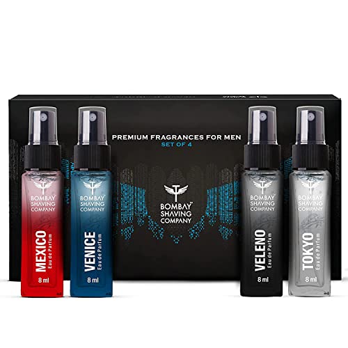 Bombay Shaving Company Perfume For Men | Premium Perfume Gift Set For Men – 8ml x 4 |Gifts For Men |