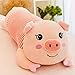 WJTMY Schwein Plüschtier Gefüllte Piggy Dekokissen Lustige Bett Kinderzimmer Dekoration Spielen Spielzeug Baby Mädchen Kuschelkissen Freundin (Color : A, Size : 50cm)