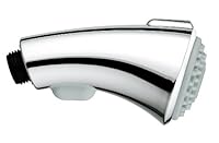 GROHE Spülbrause (Original Ersatzteil, Langlebig, Robust, Herstellergarantie: 5 Jahre, Passgenau), Chrom/Night Time Grey, 46173NC0