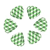 TCIYPILTD Púas de guitarra geométricas cuadradas, 12 púas de celuloide, incluye calibres delgados, medianos y pesados para guitarras eléctricas acústicas, bajo o ukelele