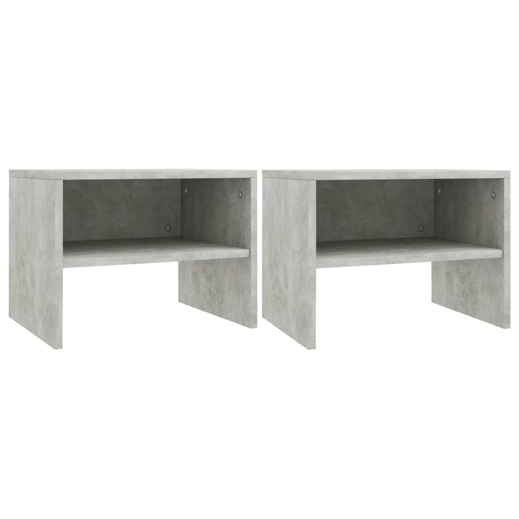 Tables de nuit gris béton pour créer un coin lecture cosy dans votre chambre