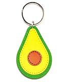 Avocado Keychian Bag Charm Key Ring Featuring a Leather Avocado Shape Key Chain Cute Fruit Food Bag Handmade Key ring Fashion Jewelry Pendant Accessories Decoration Gift for her
