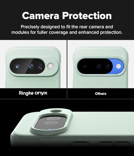 Image of Ringke Onyx Compatible with Google Pixel 10 Case [Non-Slip Grip Texture] Anti-Fingerprint Slim-Fit Lightweight Protective Back Cover - Mint