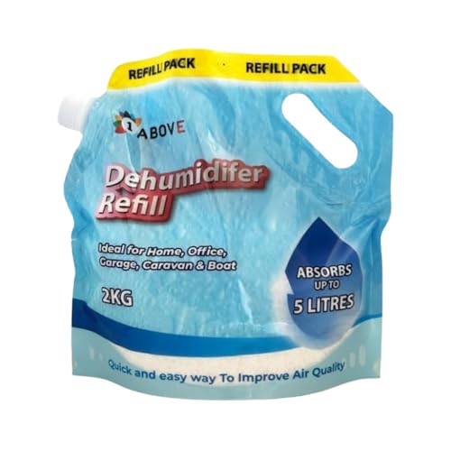 1Above Dehumidifier Crystal Refill 2kg Ideal for Home Office Garage Caravan & Boat
