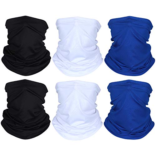 6 Pieces Summer UV Protection Face Clothing Neck Gaiter Scarf Sunscreen Breathable Bandana